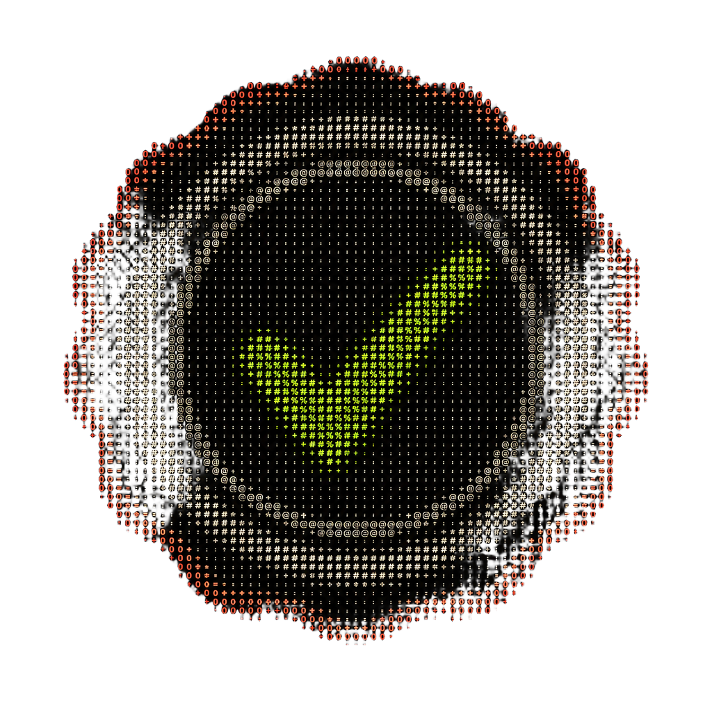 ASCII artwork of a stamped perimeter seal medallion